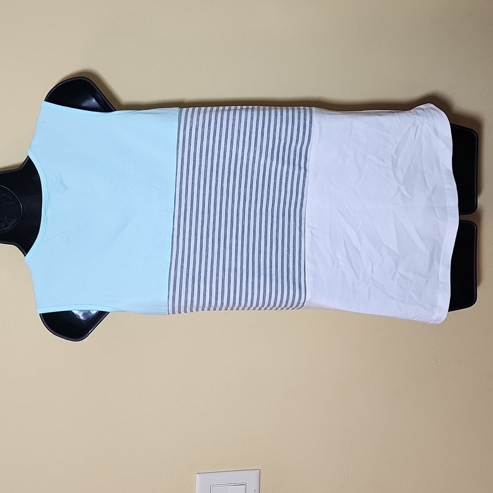 Color Block Stripe Loose Fit Tank Top - Picture 3 of 6